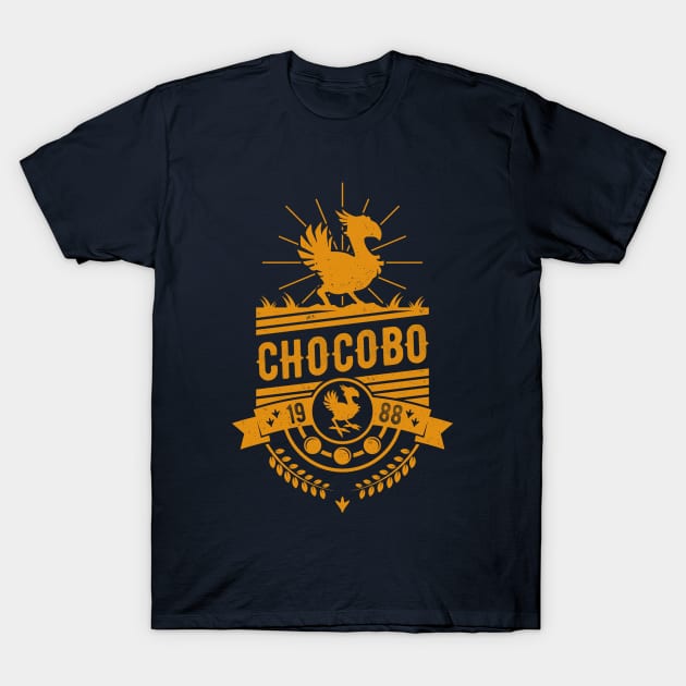 Chocobo Gold T-Shirt by Alundrart